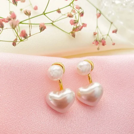 Σκουλαρίκια αγάπης με μαργαριτάρια νερού